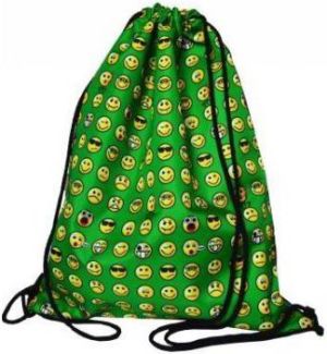 Mesio.pl Worek szkolny plecak Emoji zielony (249224) 1
