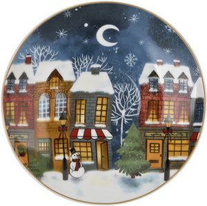 Filiżanka porcelanowa 220 ml + spodek Christmas City 4