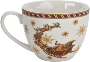 Filiżanka porcelanowa 220 ml + spodek Santa on Sleigh 5