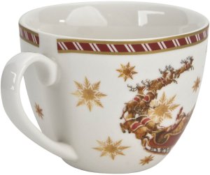 Filiżanka porcelanowa 220 ml + spodek Santa on Sleigh 7