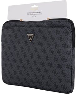 Torba Guess Sleeve 14" 4G Zipper Pocket  Triangle Logo czarny 4