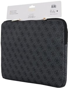 Torba Guess Sleeve 14" 4G Zipper Pocket  Triangle Logo czarny 5