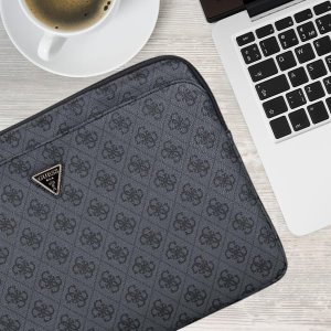 Torba Guess Sleeve 14" 4G Zipper Pocket  Triangle Logo czarny 8