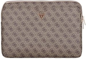 Torba Guess Sleeve 14" 4G Zipper Pocket  Triangle Logo brązowy 1