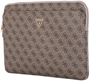 Torba Guess Sleeve 14" 4G Zipper Pocket  Triangle Logo brązowy 7