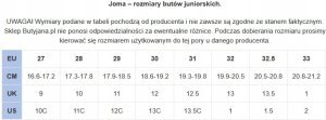 Joma S.Lake Jr 2503 SLAKJS2503V Granatowe 28 5
