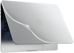 Etui ochronne do Apple Macbook Pro 14 - M1/M2/M3/M4 2021-2024 Alogy AirGuard Elastyczna obudowa bez odcisków palców Matowa Przezroczysta Biel 1