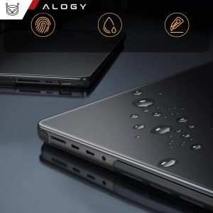 Etui ochronne do Apple Macbook Pro 14 - M1/M2/M3/M4 2021-2024 Alogy AirGuard Elastyczna obudowa bez odcisków palców Matowa Czerń 4