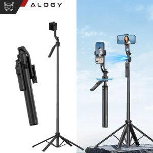 Kijek Selfie Stick Quadrapod Alogy TrackPod 2w1 z uchwytem na telefon i mocowaniem 1/4 Funkcja śledzenia twarzy  kompatybilny z iPhone Android 6