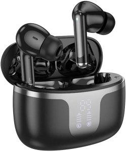Słuchawki bezprzewodowe Bluetooth HOCO TWS EQ10 Etui ładujące Czarne 2