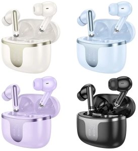 Słuchawki bezprzewodowe Bluetooth HOCO TWS EQ10 Etui ładujące Czarne 5