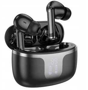 Słuchawki bezprzewodowe Bluetooth HOCO TWS EQ10 Etui ładujące Czarne 7