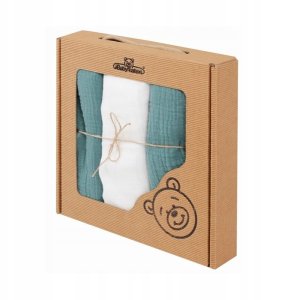 Pielucha MUSLIN 3 pak w pudełku, roz. 70x80 1