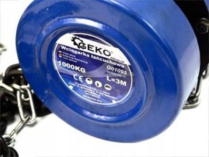 Wciągarka łańcuchowa GEKO PREMIUM 2T x 3M/stal/(1) 11