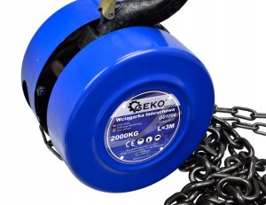 Wciągarka łańcuchowa GEKO PREMIUM 2T x 3M/stal/(1) 5