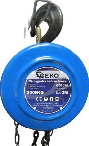 Wciągarka łańcuchowa GEKO PREMIUM 2T x 3M/stal/(1) 8