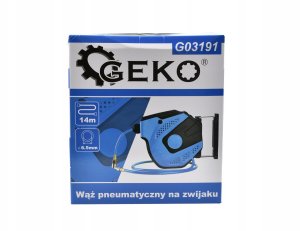 Geko Wąż pneumatyczny na zwijaku 14m 6,5x10mm (4) 2