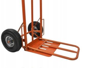 Wózek transportowy 250kg 400x300mm(wysuwany podest) pomarańcz(1) 6
