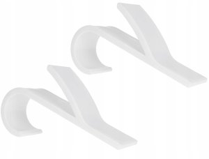 Kpl. białych wieszaków łazienkowych na grzejnik 2szt. (500) 2