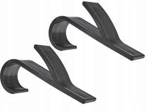 Kpl. czarnych wieszaków łazienkowych na grzejnik 2szt. (500) 2