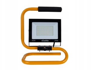 Naświetlacz LED 50W ze statywem budowlanym i przewodem – barwa biała zimna 6500K (10) 3