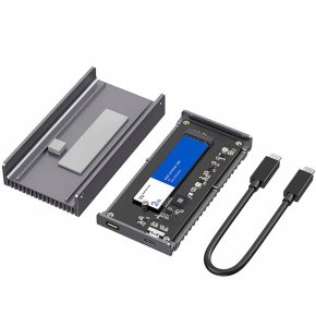 0 TB DataFlash USB4 SSD, enclosure for NVMe PCIe SSD USB4 (40 Gbit/s), compatible with Thunderbolt 3&4 and USB4 & USB-C ports, USB4 (USB-C) coaxial cable, 2'800 MB/s, USB-C 4