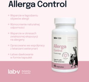 LAB V LAB-V Allerga Control Wsparcie przy objawach alergii 45 kapsułek 3