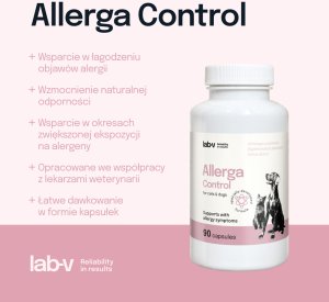 LAB V LAB-V Allerga Control Wsparcie przy objawach alergii 90 kapsułek 2