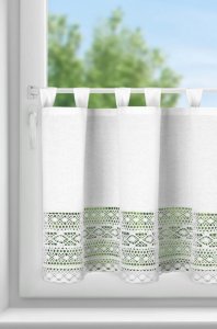 FIRANA GOTOWA MADDELINE NA SZELKACH 150 X 60 CM BIAŁY 1