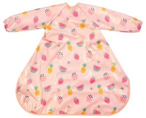 BIBETTA sleeved bib extended Pink Yummy Treats, BZC-52-003 1