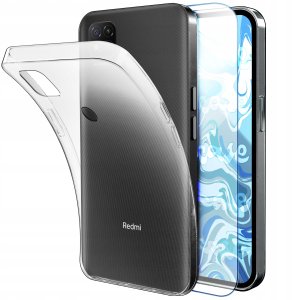 Etui Do Xiaomi Redmi 9C NFC (Przezroczyste, Silikonowe, Ochronne)   Szkło 1