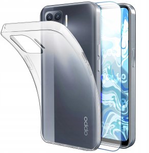 Etui Do Oppo Reno 4 Lite (Przezroczyste, Silikonowe, Ochronne)   Szkło 9H 1