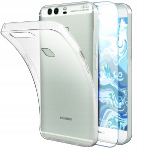 Etui Do Huawei P9 (Przezroczyste, Silikonowe, Ochronne, Case)   Szkło 9H 1