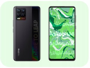 Szkło Hybrydowe do Realme 8 (szybka 9H, pełne 5D, ochronne, na cały ekran) 6