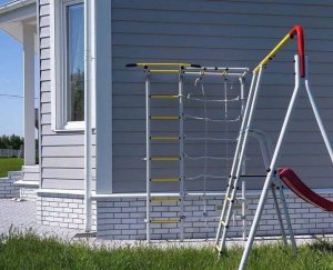 Drabinka gimnastyczna do ogrodu Next Outdoor żółto-srebrny 3