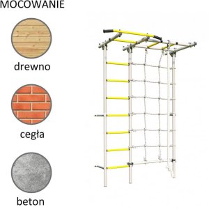 Drabinka gimnastyczna do ogrodu Next Outdoor żółto-srebrny 6