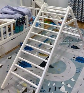 Drabinka gimnastyczna do ćwiczeń dla dzieci Adler Max drewno 6