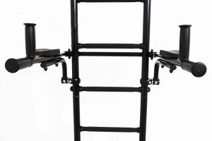 Poręcze do ćwiczeń podnoszone do drabinki gimnastycznej czarny elite 8