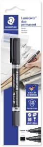 STAEDTLER Zweispitzmarker Lumocolor permanent BK retail 1