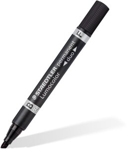 STAEDTLER Zweispitzmarker Lumocolor permanent BK retail 2