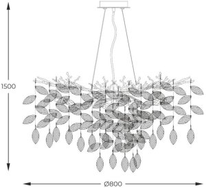 Lampa wisząca CINDY MD4115-1-EGN Zuma Line 3