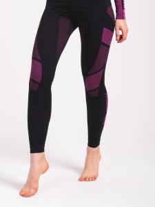 Brubeck Spodnie termoaktywne damskie Dry czarno-fioletowe r. XL (LE11850) 1