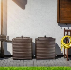 Modułowy zbiornik na deszczówkę brązowy 125L 7