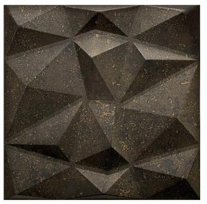 Panele ścienne dekoracyjne 50x50 cm opakowanie 8 sztuk antracytowe 1
