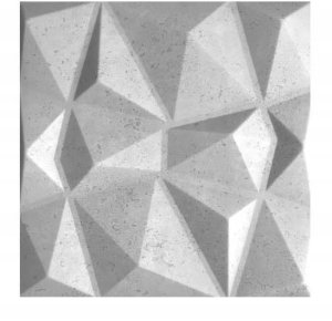 Panele ścienne dekoracyjne szare 50x50 cm opakowanie 8 sztuk 1