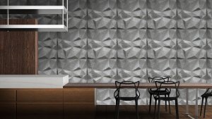 Panele ścienne dekoracyjne 50x50 cm opakowanie 8 sztuk grafitowe 4