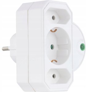 REV Steckdosenadapter 3-fach mit Überspannungsschutz, weiß 2