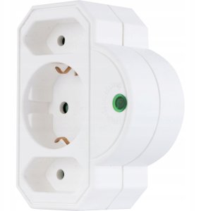 REV Steckdosenadapter 3-fach mit Überspannungsschutz, weiß 6