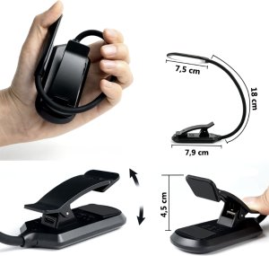 Lampka biurkowa Hurtel czarna 15