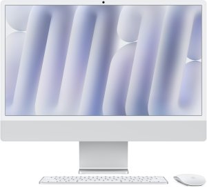 Komputer Apple iMac24" Silver/M4-10C-CPU,10C-GPU/32GB/1TB SSD/Key-ID-Deutsch/MM2/1GB Ethernet 5